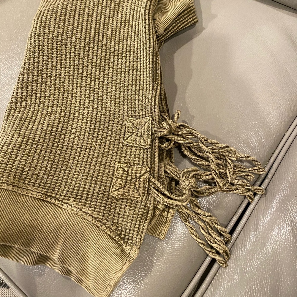 Free People Waffle Top